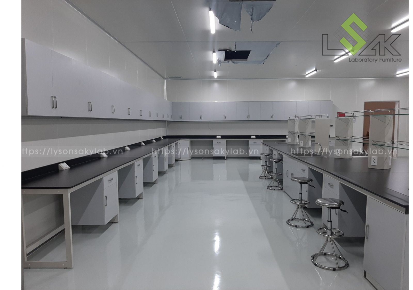 bàn thí nghiệm trại bò giống, bàn thí nghiệm lab công nghệ sinh học, bàn thao tác phòng lab vi sinh
