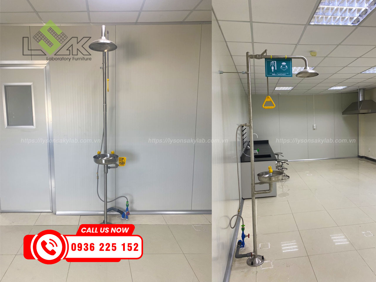 Bồn rửa mắt khẩn cấp phòng thí nghiệm