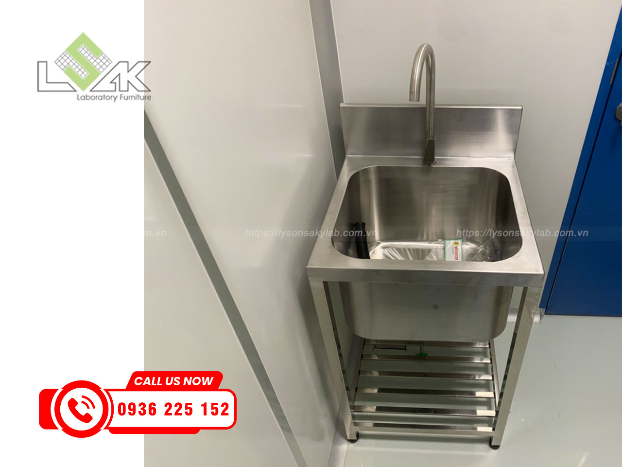 Chậu rửa inox phòng thí nghiệm
