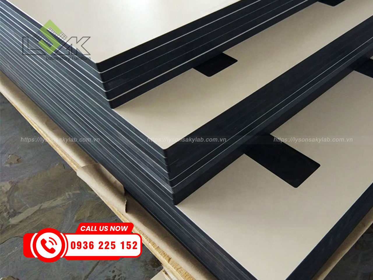 Mặt bàn chịu hoá chất phòng thí nghiệm
