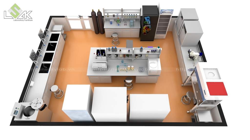 Thiết kế phòng lab nuôi cấy mô, phòng lab vi sinh