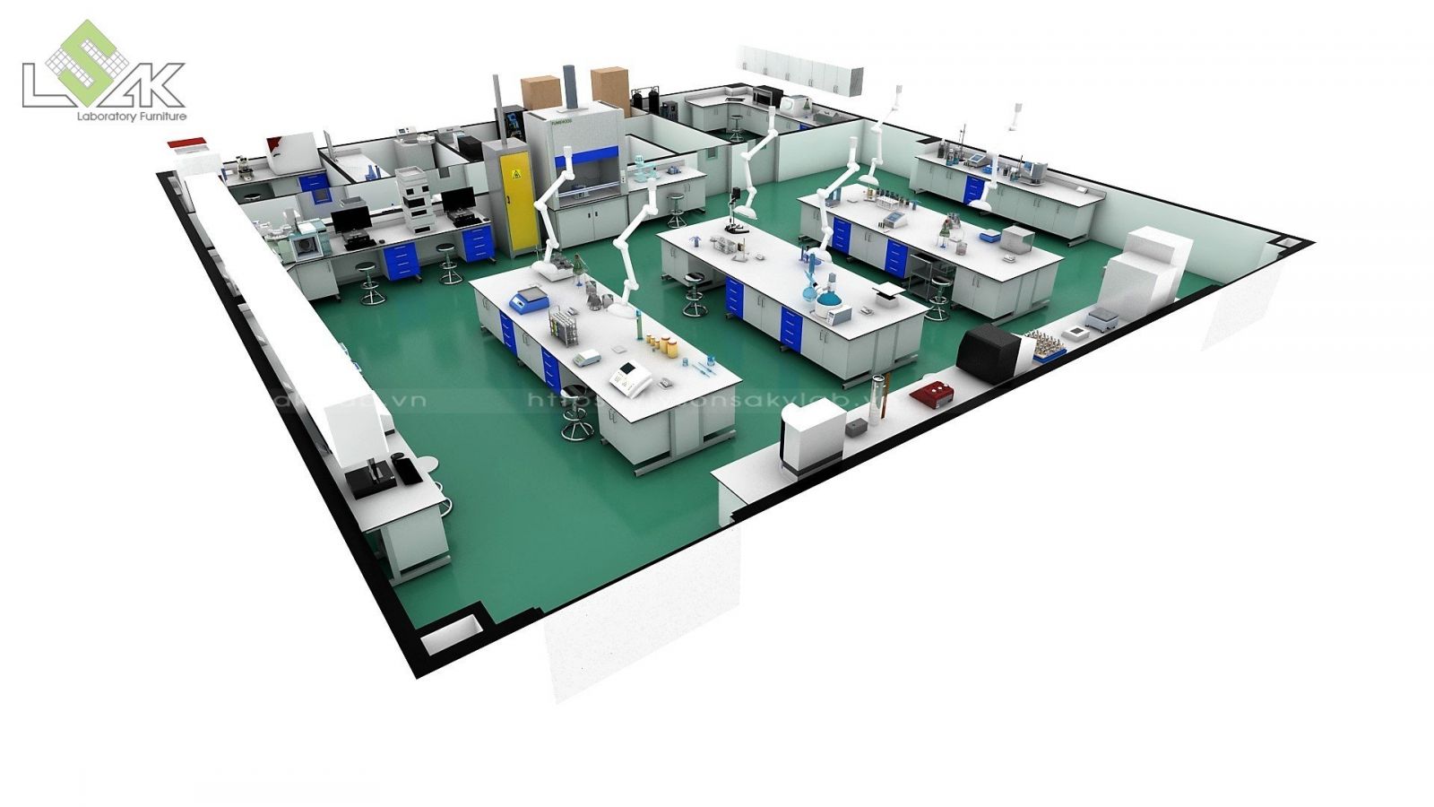 Thiết kế phòng Lab nhà máy tã giấy