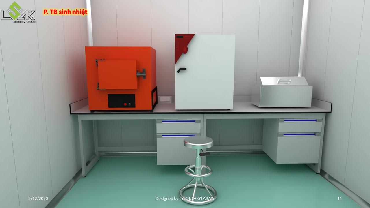 Thiết kế phòng lab nhà máy thực phẩm chức năng