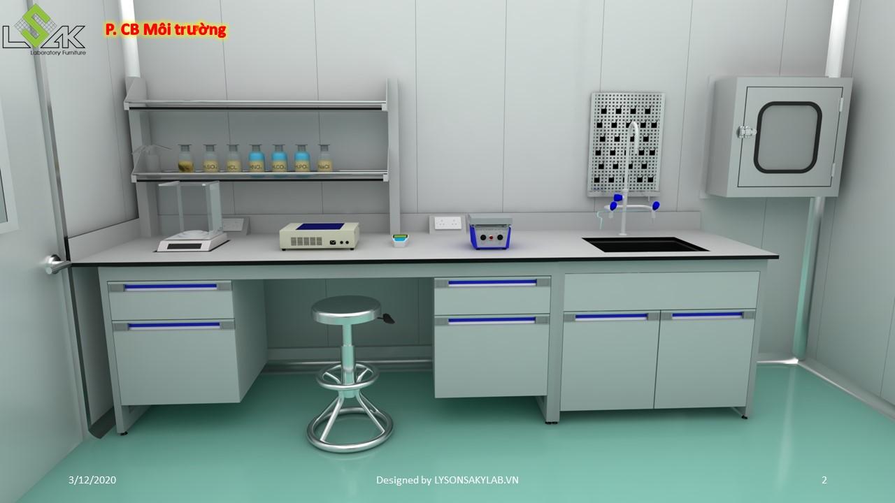 Thiết kế phòng lab nhà máy thực phẩm chức năng