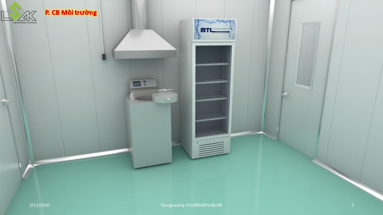 Thiết kế phòng lab nhà máy thực phẩm chức năng