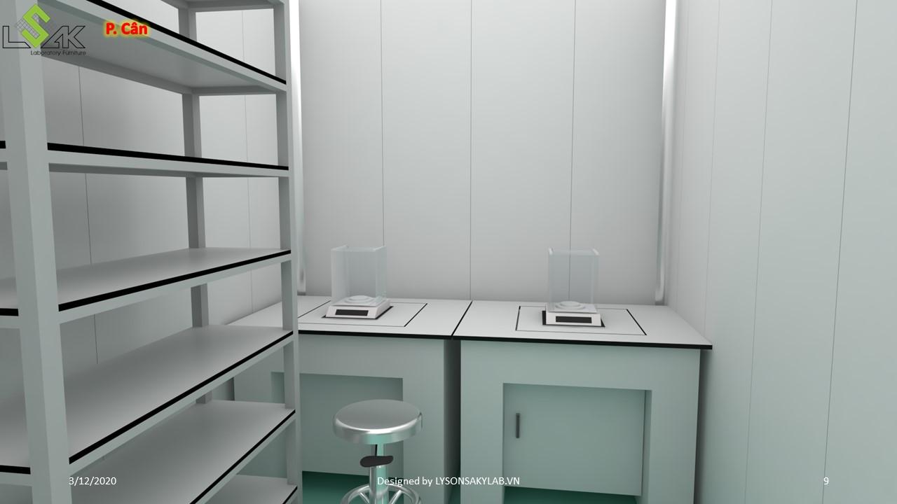 Thiết kế phòng lab nhà máy thực phẩm chức năng