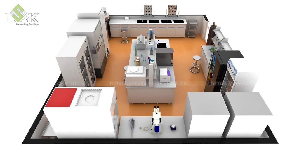 Thiết kế phòng lab nuôi cấy mô, phòng lab vi sinh