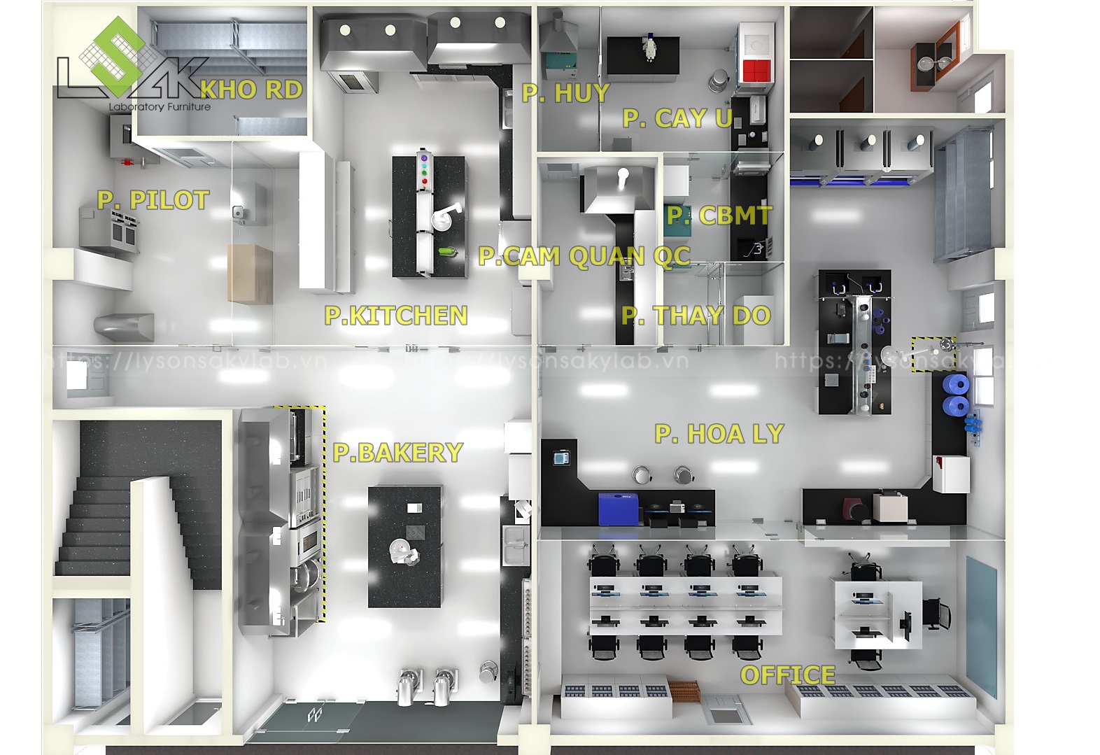 Thiết kế phòng lab R&D thực phẩm, phòng cảm quan thực phẩm thức uống