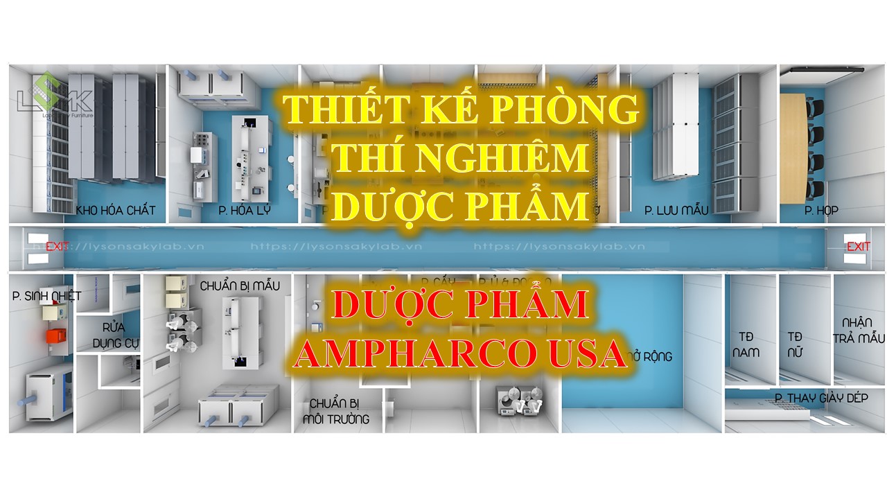 Thiết kế phòng thí nghiệm dược phẩm, thiết kế phòng lab dược phẩm thực phẩm chức năng