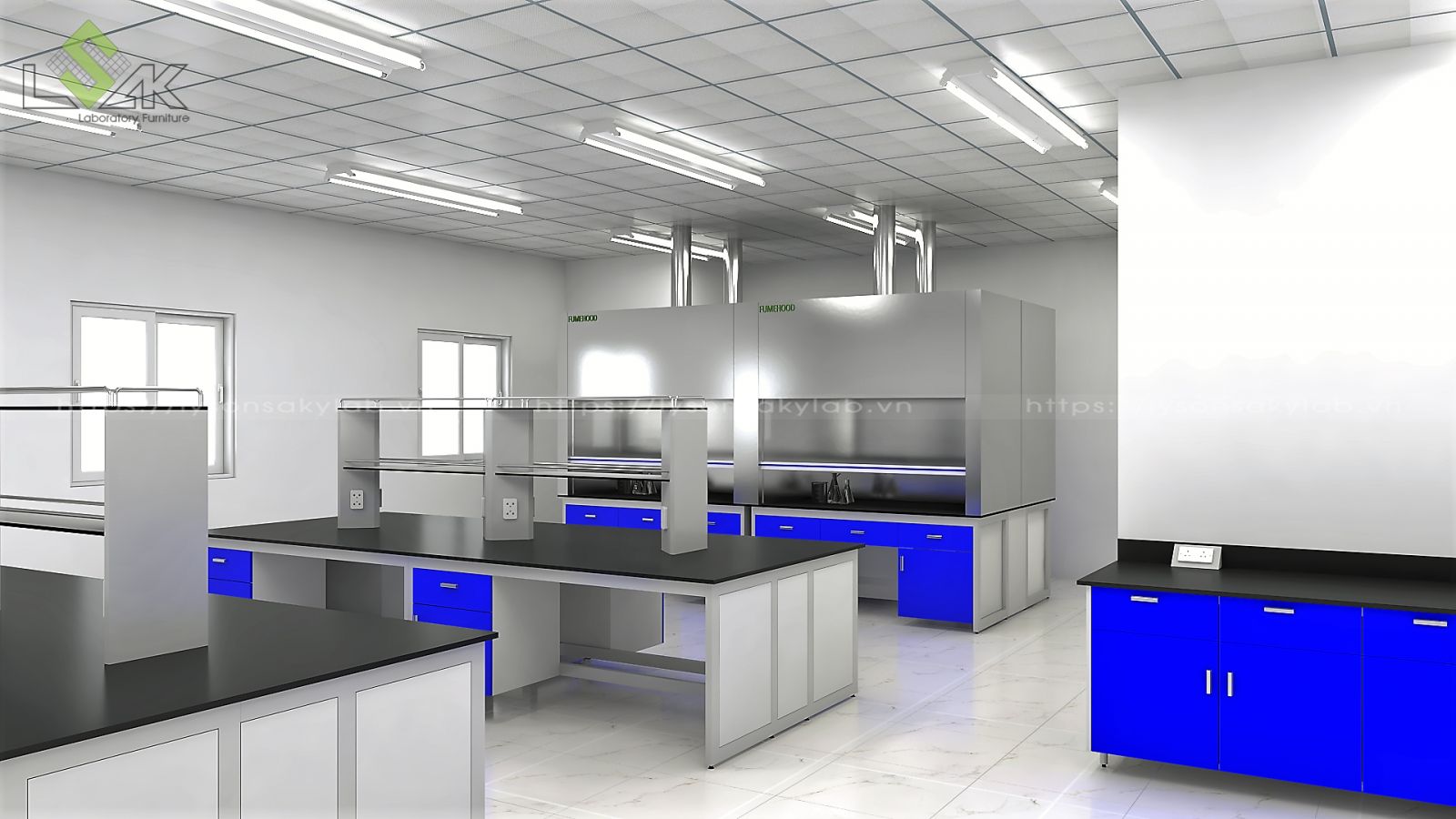Thiết kế phòng thí nghiệm ngành nhựa, keo dán và hóa chất, phòng lab ngành nhựa