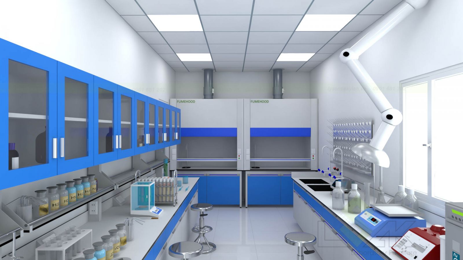 Thiết kế phòng thí nghiệm nông dược, thiết kê lab thuốc bảo vệ thực vật