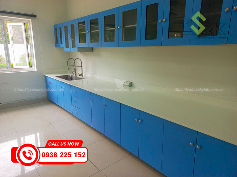Dự án nội thất phòng kiểm định sữa và thức uống từ sữa Nhà máy bò sữa Long Thành Lothamilk