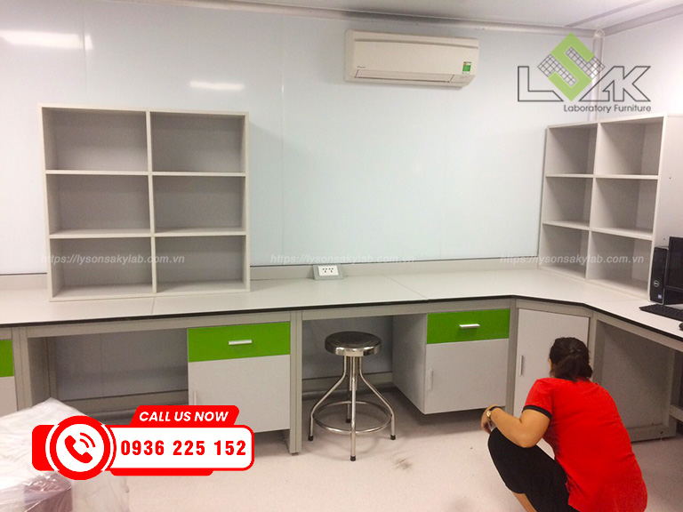Thi công lắp đặt nội thất Phòng Lab chuẩn GMP – BV thẩm mỹ Quốc tế – Viện tế bào gốc DNA