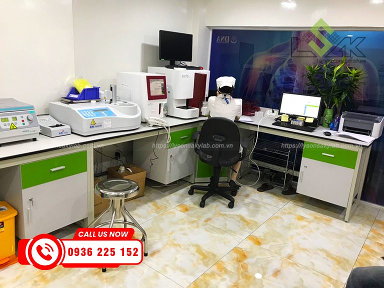 Thi công lắp đặt nội thất Phòng Lab chuẩn GMP – BV thẩm mỹ Quốc tế – Viện tế bào gốc DNA