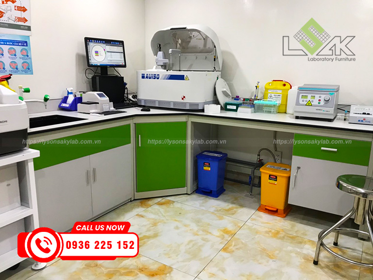 Thi công lắp đặt nội thất Phòng Lab chuẩn GMP – BV thẩm mỹ Quốc tế – Viện tế bào gốc DNA