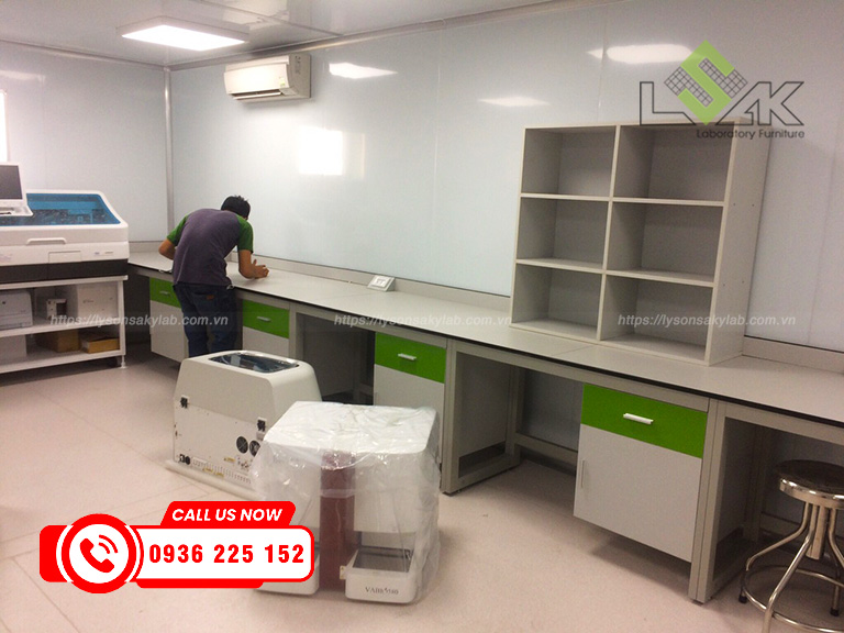 Thi công lắp đặt nội thất Phòng Lab chuẩn GMP – BV thẩm mỹ Quốc tế – Viện tế bào gốc DNA