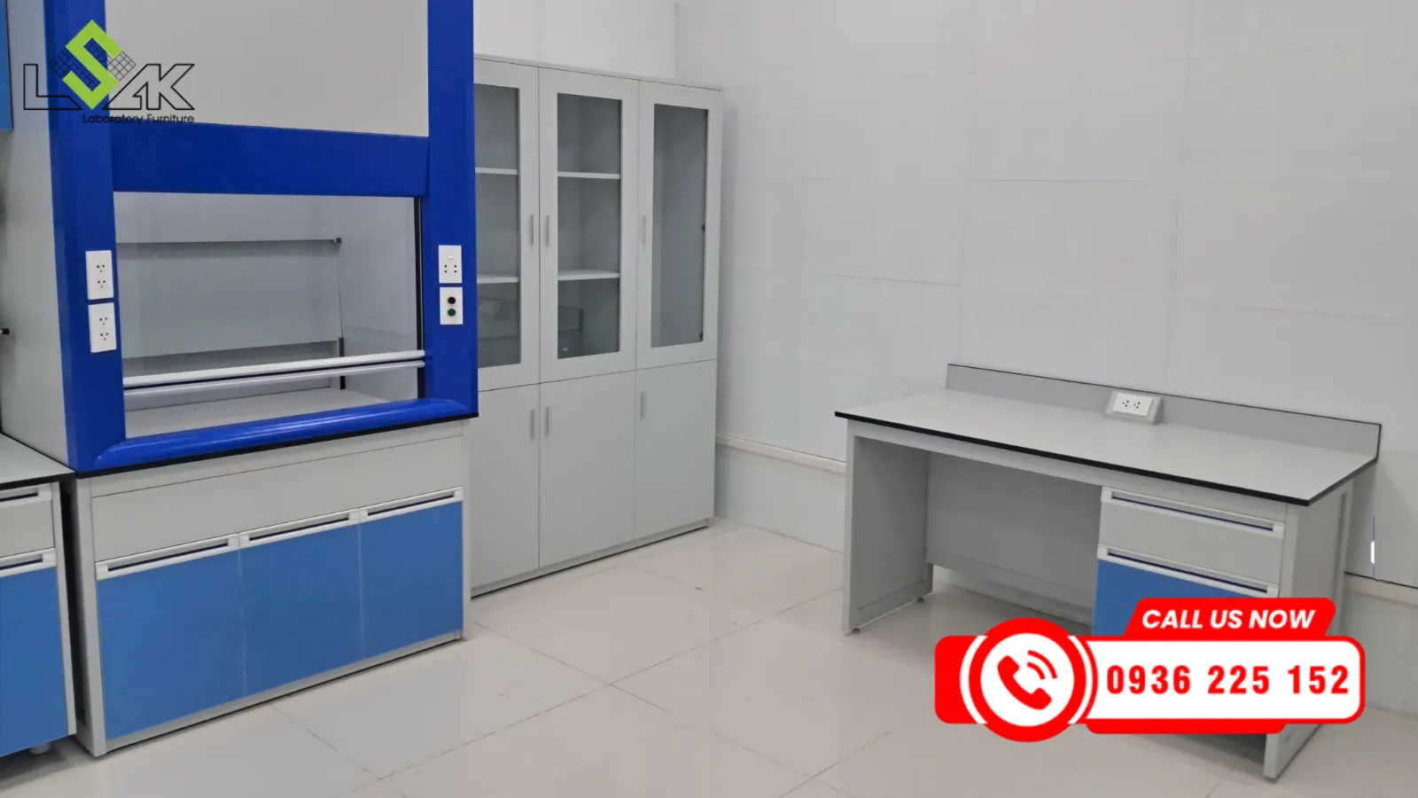 Bàn thí nghiệm áp tường từ Lý Sơn Sa Kỳ đạt tiêu chuẩn BS EN 13150:2020, EN 1730:2012